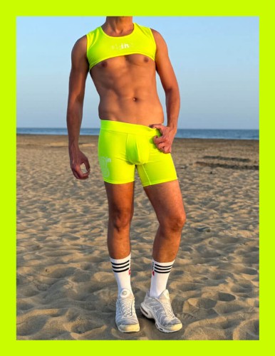 Lycra Crop Top Limon _ Lycra Bike Shorts Limon0.png